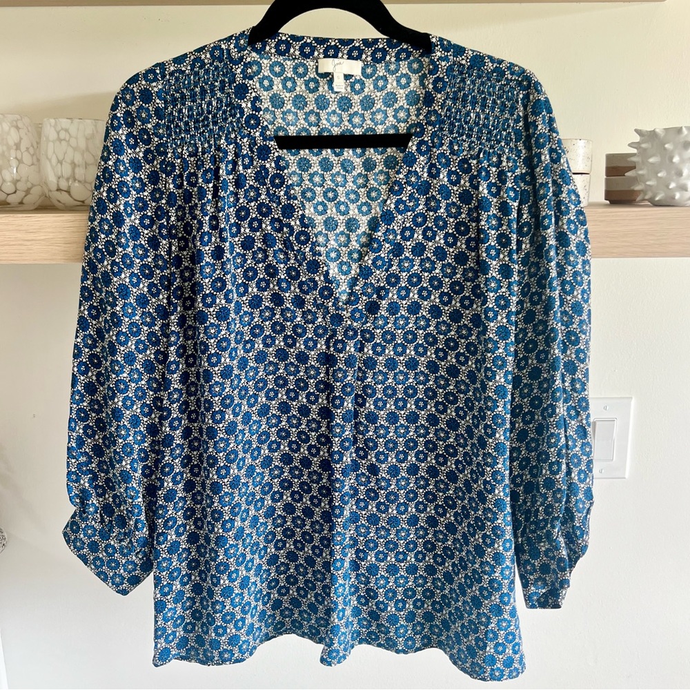 Joie 100% silk floral blouse top